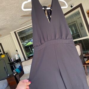 Mango Suit Black Halter Jumper